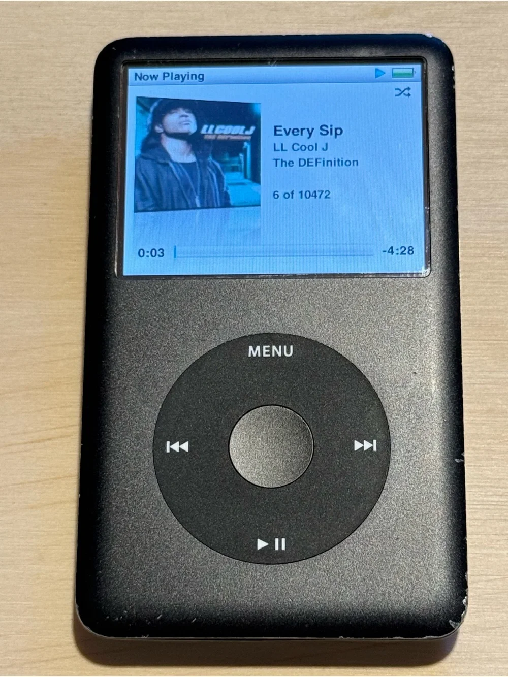 iPod Model:A1238 6thGEN 80GB Blk Tested Good w/10472-Song-Charge Read Info Blw!
